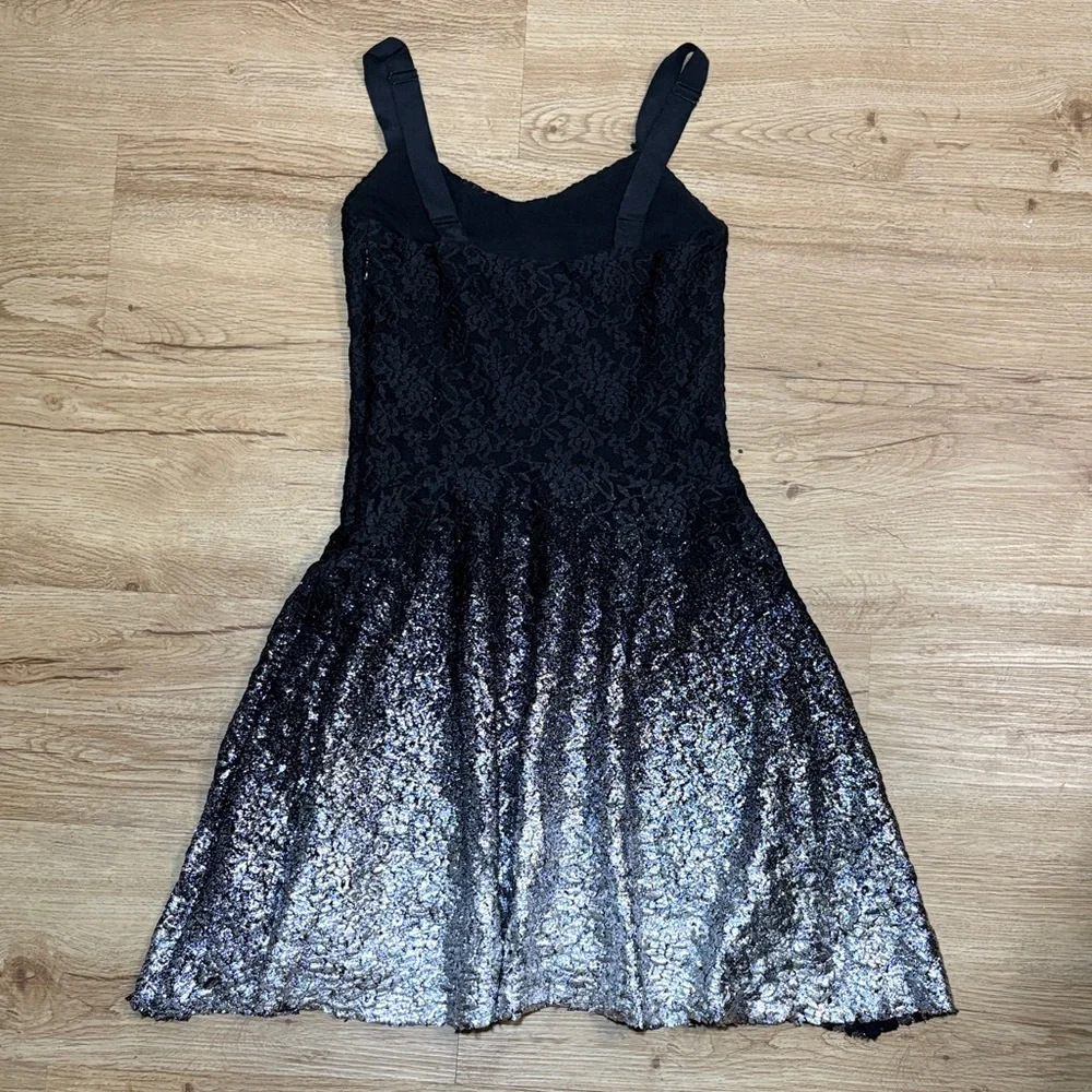 Free People Ombre Foil Sparkle Dress